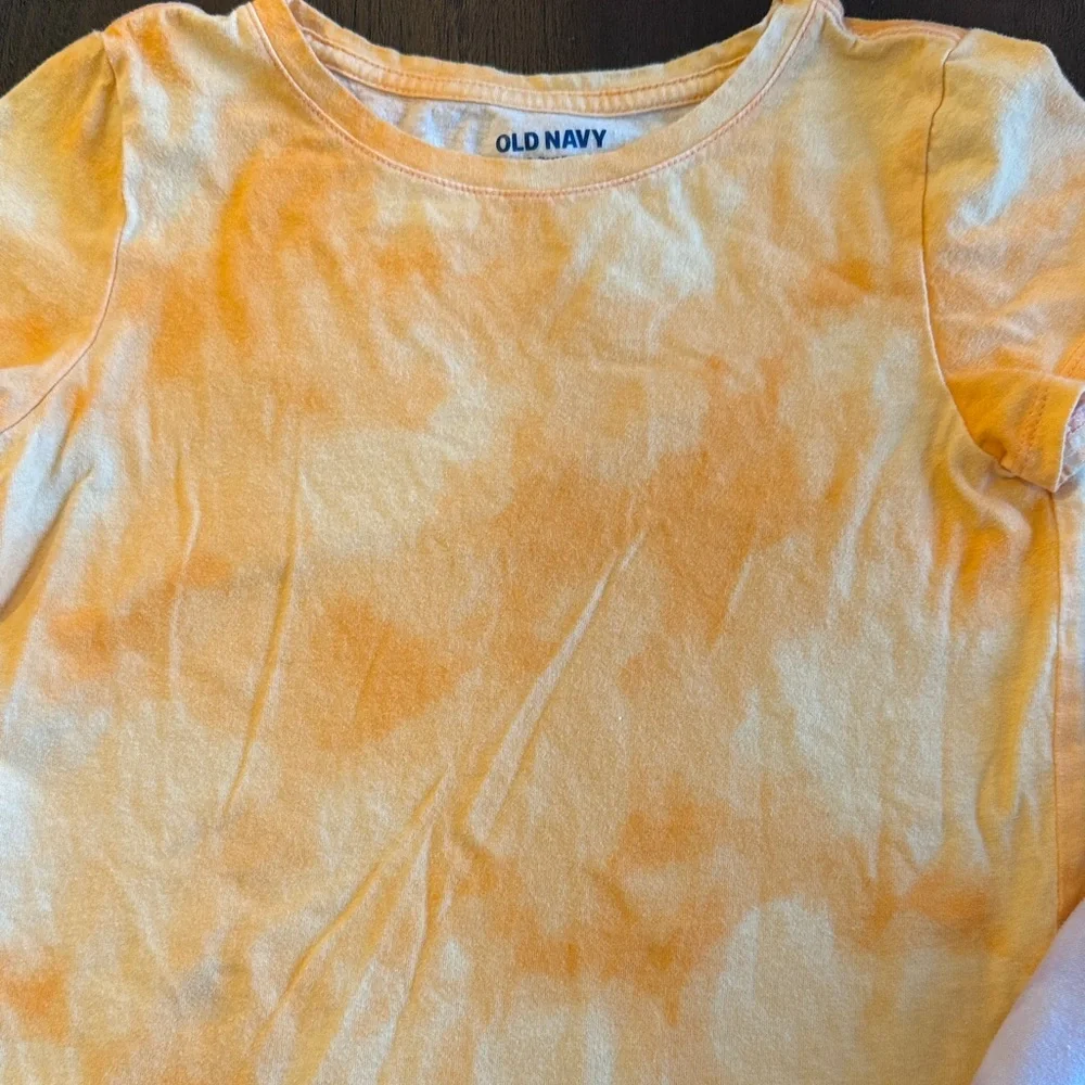 Old Navy Kids Tie-Dye Tees - Orange and Lavender